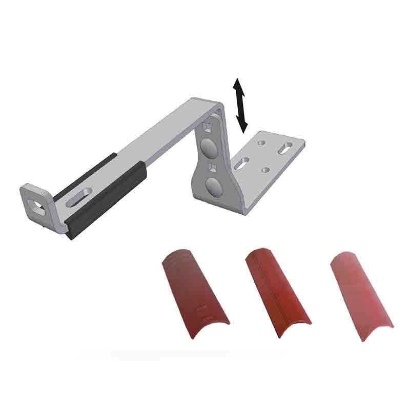MR – SET 4 Ganci Regolabili Per Tetto Coppi