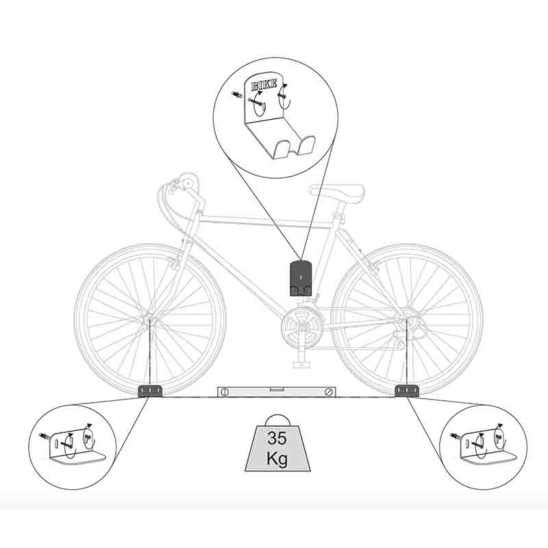 Porta bici - Supporto a parete per biciclette